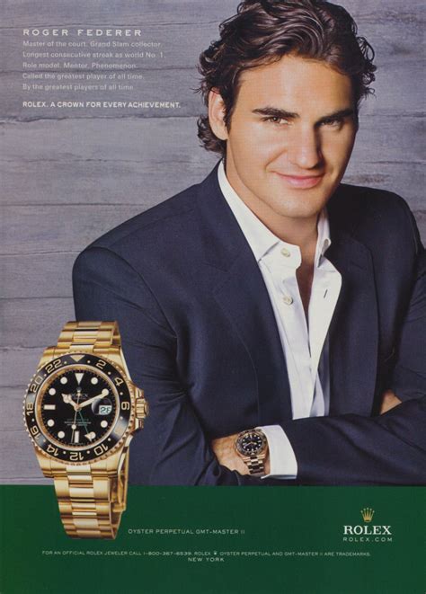 roger federer rolex ad